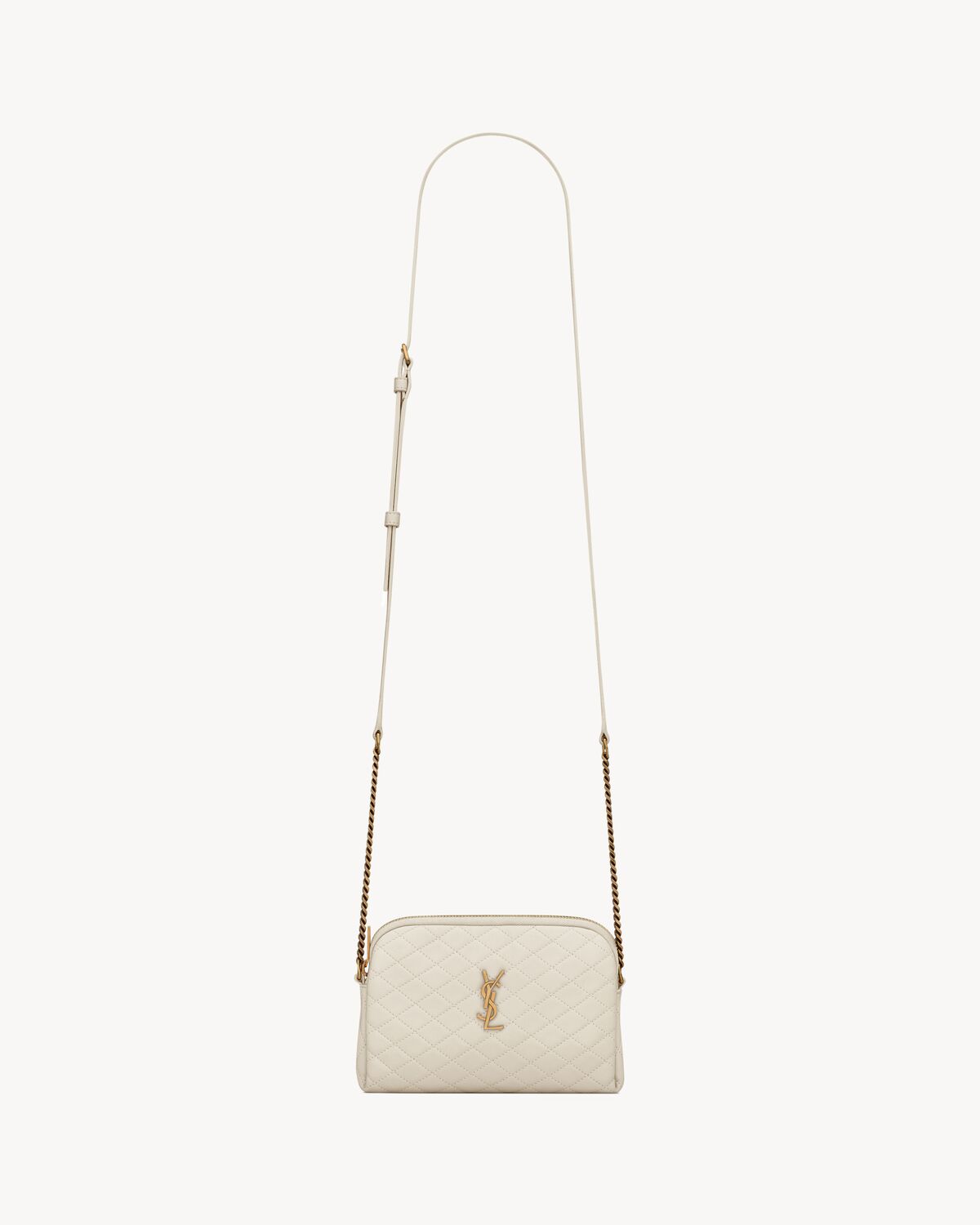 YSL Gaby Zipped Pouch in Quilted Lambskin - Image 1